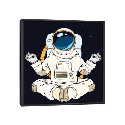 Astronaut And Meditation par - Toile tendue