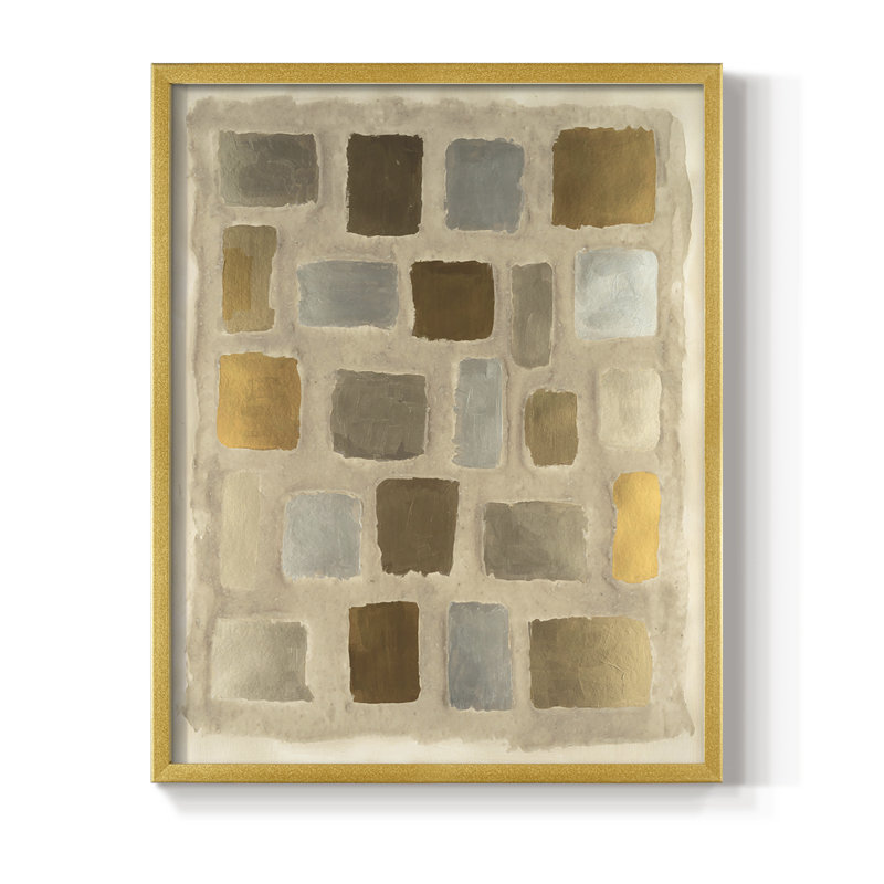 Reproduction encadrée sable - II, H 10 po x l 8 po
