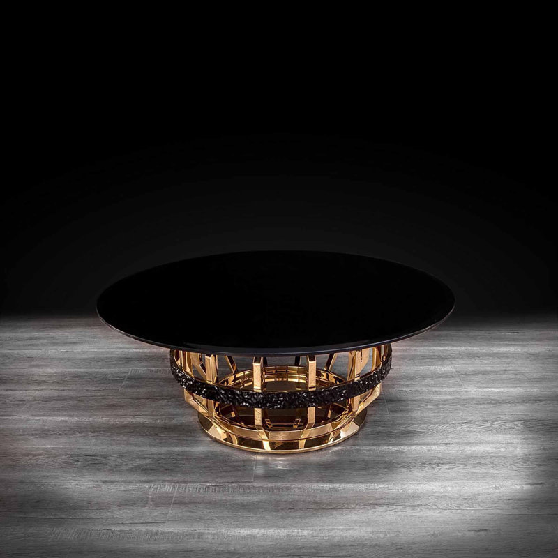 Table basse à piédestal
