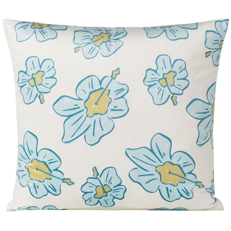 Floral Throw Pillow, 16" x 16"