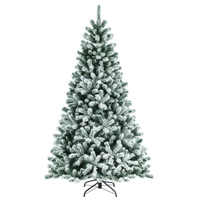 8' Lighted Pine Christmas Tree
