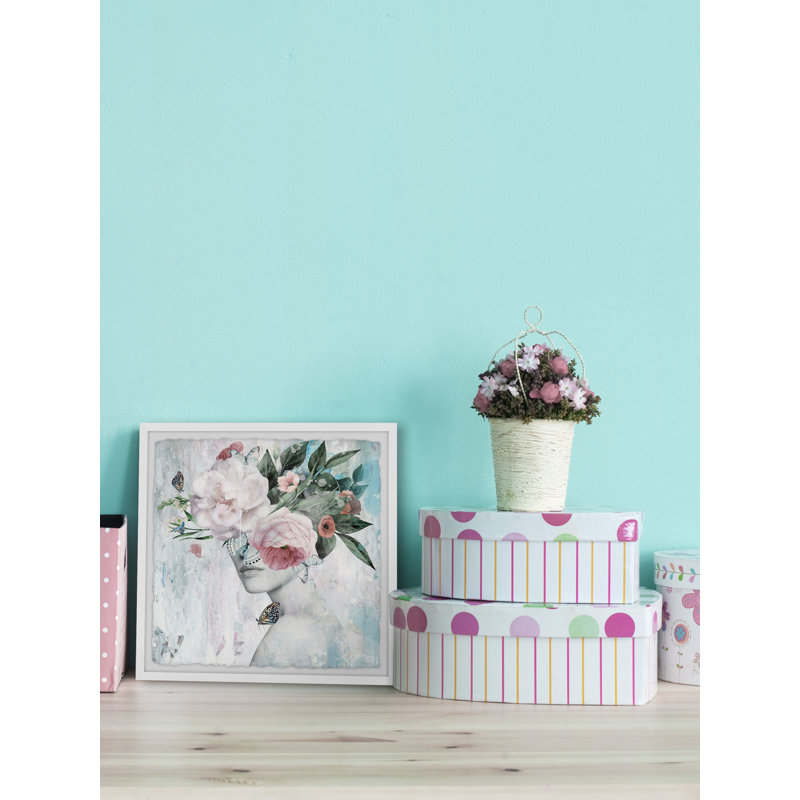 Pastel Butterfly - Single Picture Frame Painting, 81cm H x 81cm W