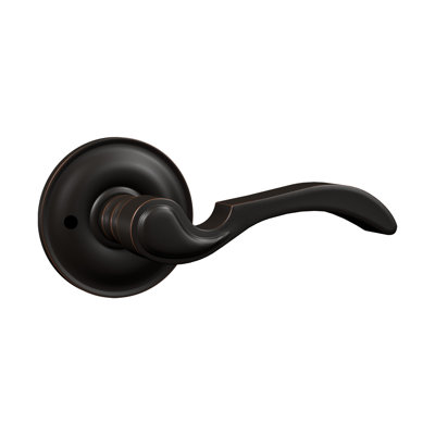 Levier d'intimité Bravura 903-0 sur rosace ronde traditionnelle en bronze huilé - LH