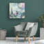 Art mural sur toile tendue - "Into The New" Tara Leaver pour décoration de salon, de chambre à coucher ou de bureau - 35 x 35