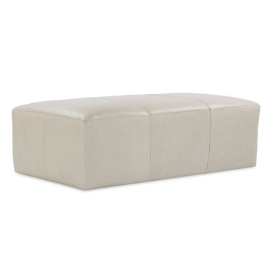 Macon Leather Ottoman