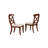 Azura 4 - Person Extendable Solid Wood Top Four Leg Base Dining Set