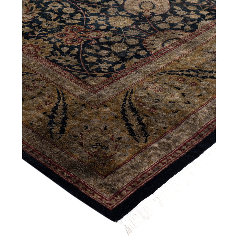 Overdyed Hand-Knotted Wool Modern-Contemporary Gray Area Rug 6' 3" x 9' 6"