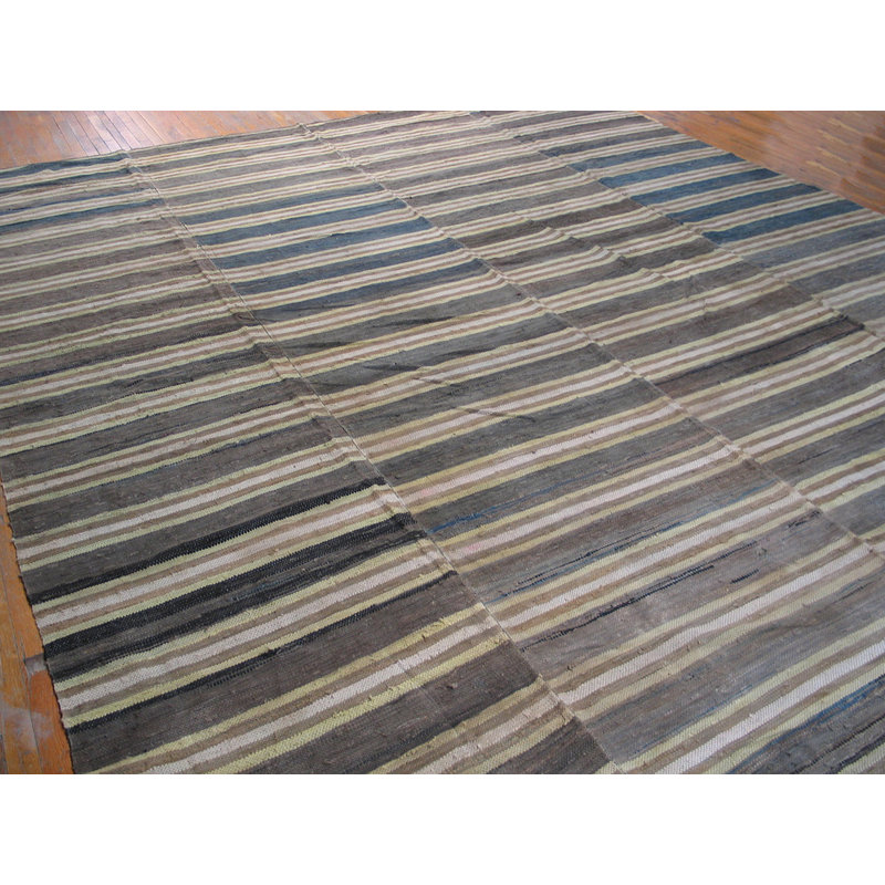 Antique American Rag Rug America 1900s
