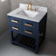 Ensemble de meuble-lavabo simple 30 po avec plateau en marbre blanc de Carrare Doucette-1780813642-1803987717