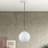 Cavill Led White Globe Pendant-121436201
