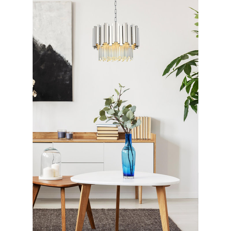Lenora 16 inch Chandelier, Chrome