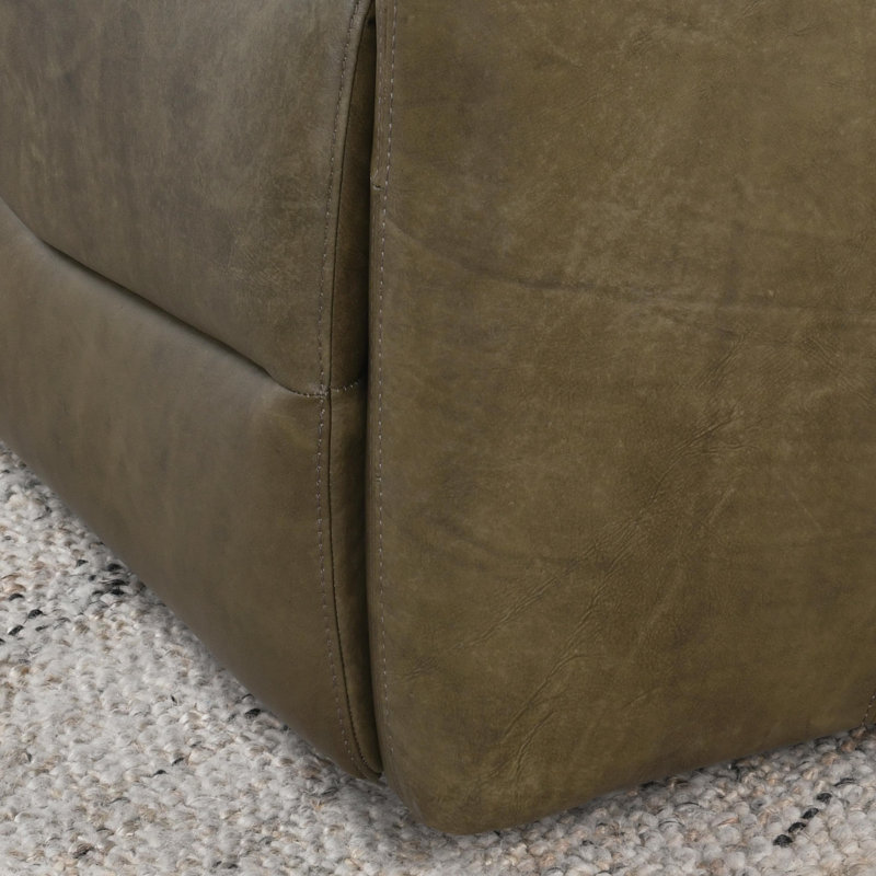 Thaya Leather Power Recliner Chair, Earth Brown Genuine Leather