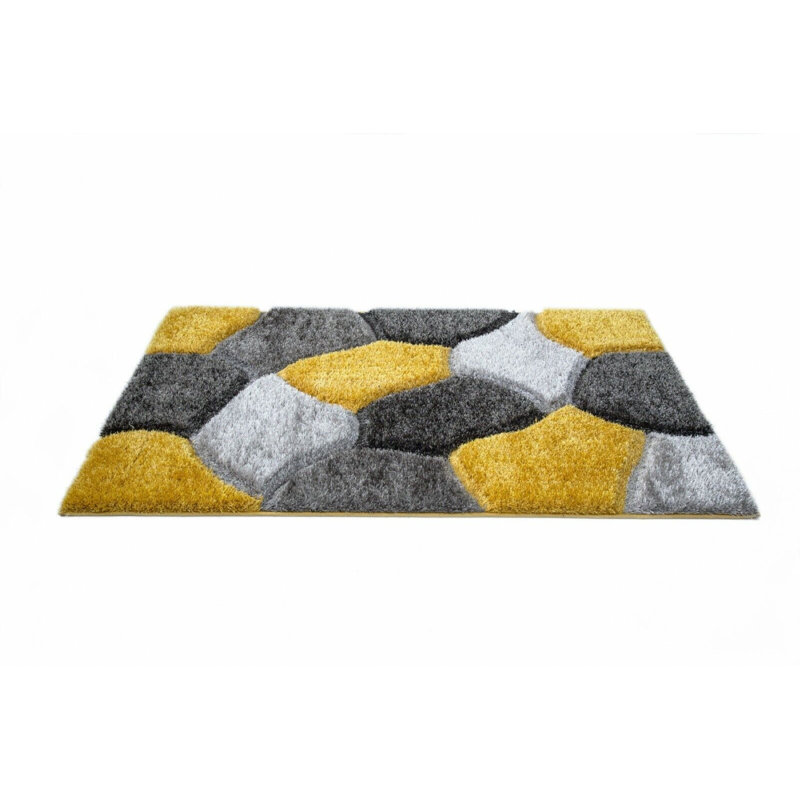Aubriegh Abstract Shag Area Rug, Rectangle 120 x 170cm