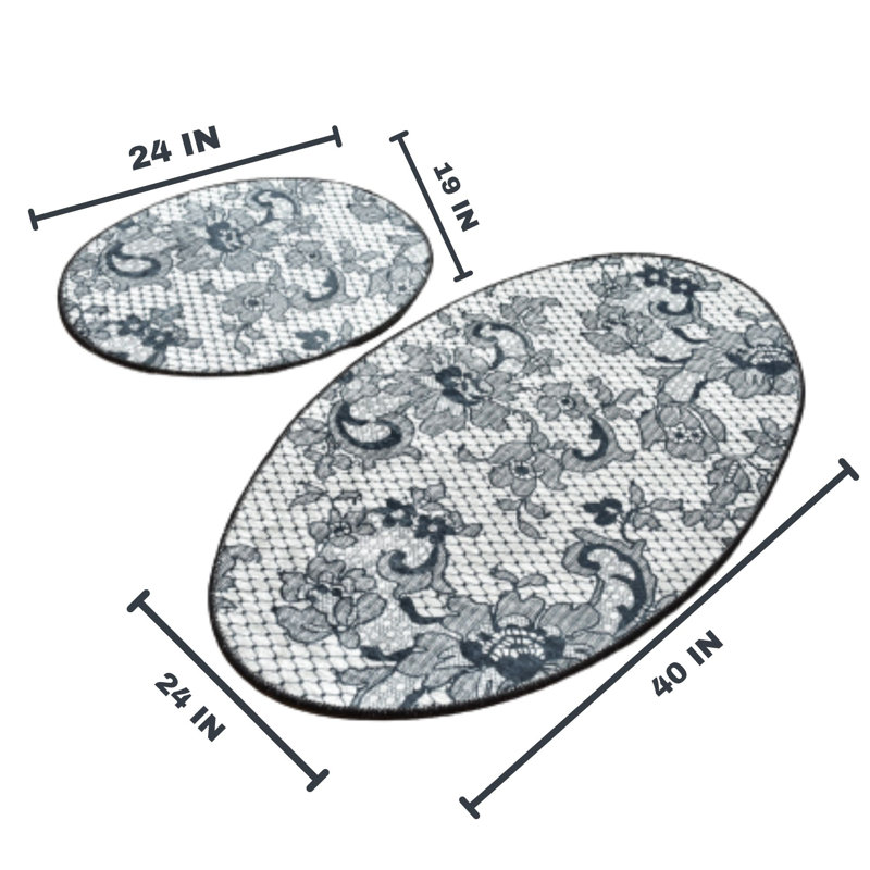 Ensemble de 2 tapis de bain