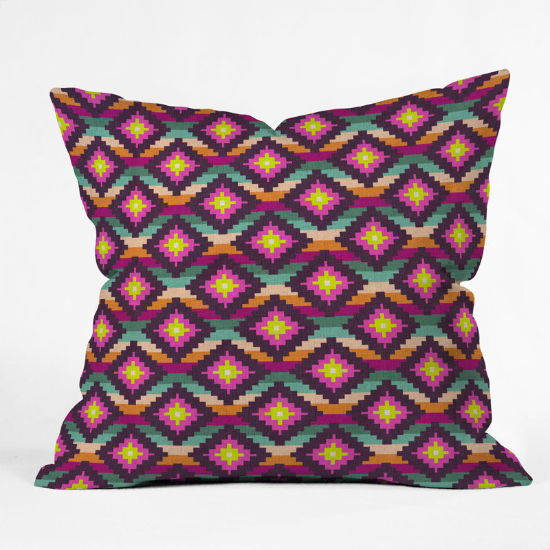 Aztec Diamonds Hammock Throw Pillow, 16" x 16"