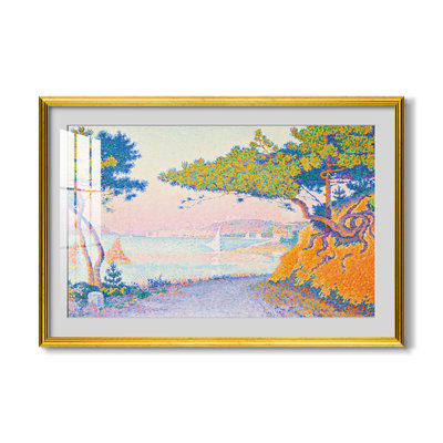 Golfe Juan, 1896-Paul Signac-Impression encadrée personnalisée