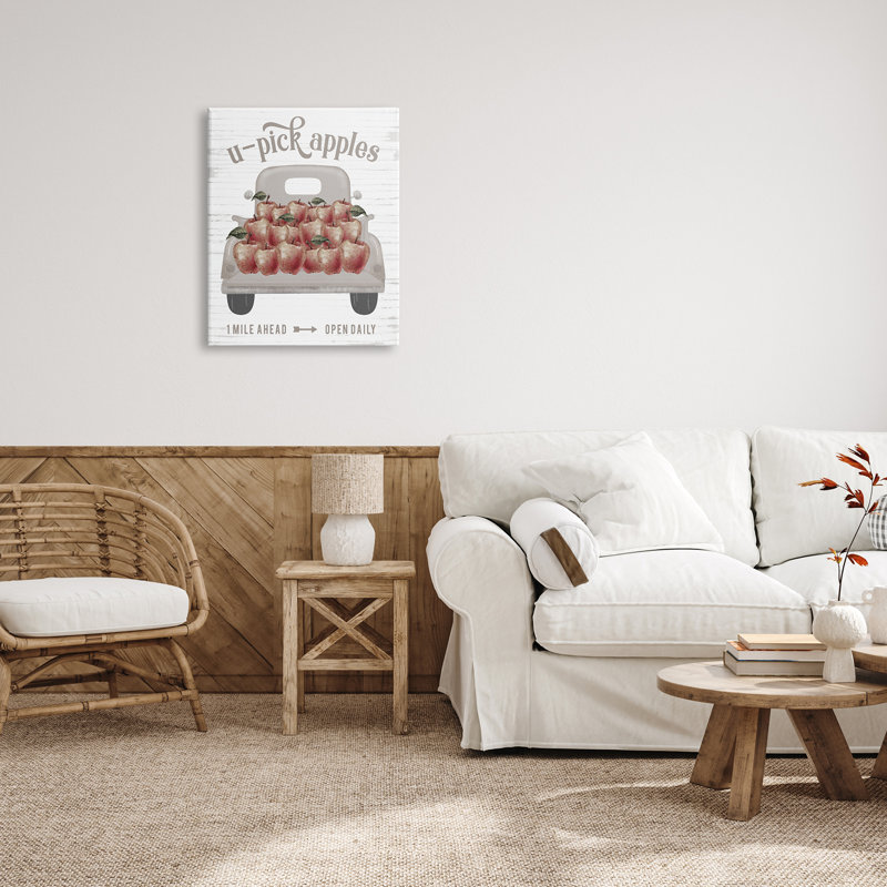U-Pick Apples, Toile tendue, H 30 po x l 24 po x P 1,5 po
