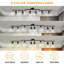 Ensemble d'éclairage sur rail noir 8 lumières, luminaire de plafond moderne avec têtes rotatives, comprenant 8 ampoules GU10 pour la cuisine, le salon et la chambre à coucher