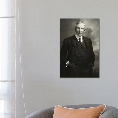 John D. Rockefeller Snr - Wrapped Canvas Print