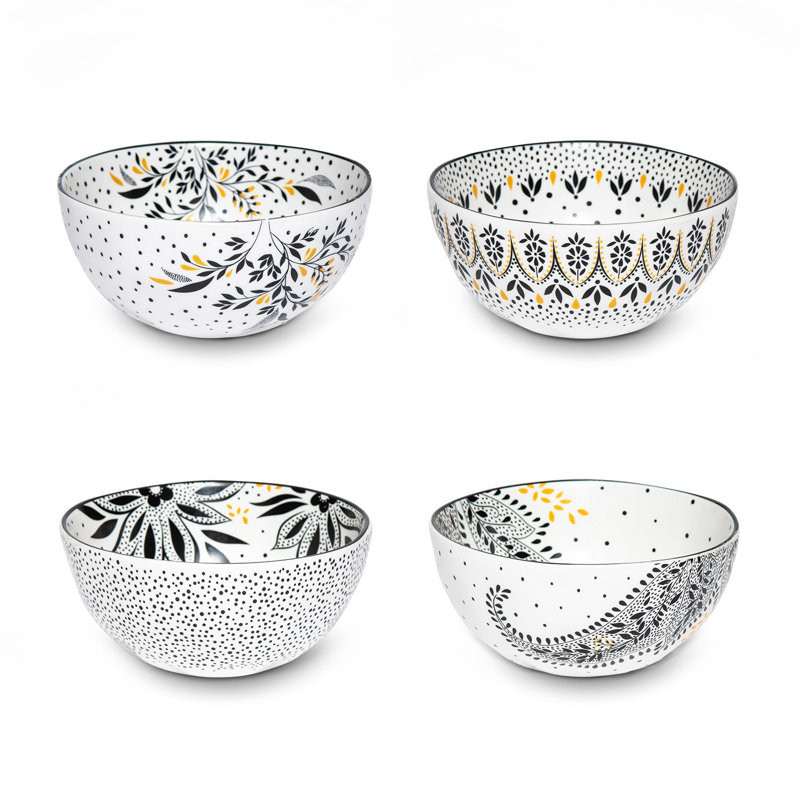 Sara Miller, Artisanne Noir - Rice Bowls