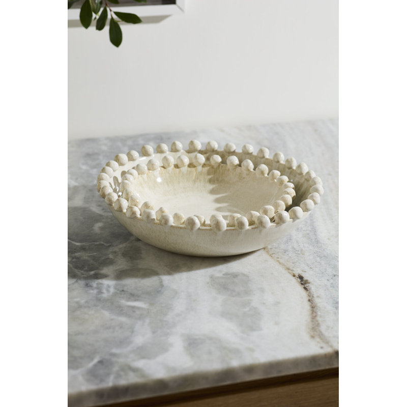 Bol Daryanani, Blanc cassé / blanc, 12,75 po x 3,5 po