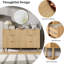 Commode cannelée en bois à 7 tiroirs avec rangement pour commode en bois 45 po avec poignée pour chambre à coucher