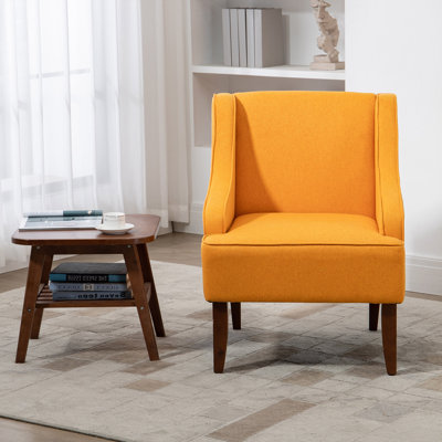 Chaise d'appoint en lin 26 po de largeur