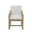 Chaise de patio avec coussins amovibles pour patio, cour arrière, jardin