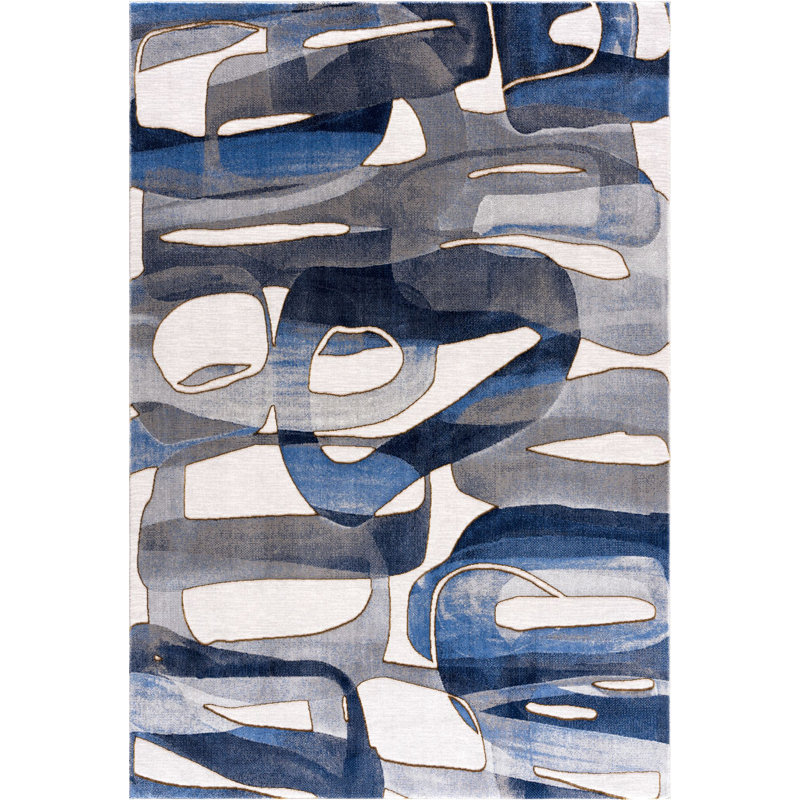 Abstract Indoor Rug, Rectangle 4' x 6'