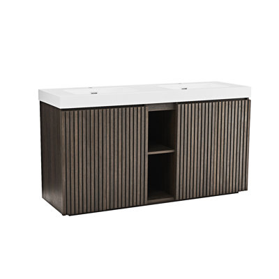 Meuble-lavabo autoportant avec lavabo