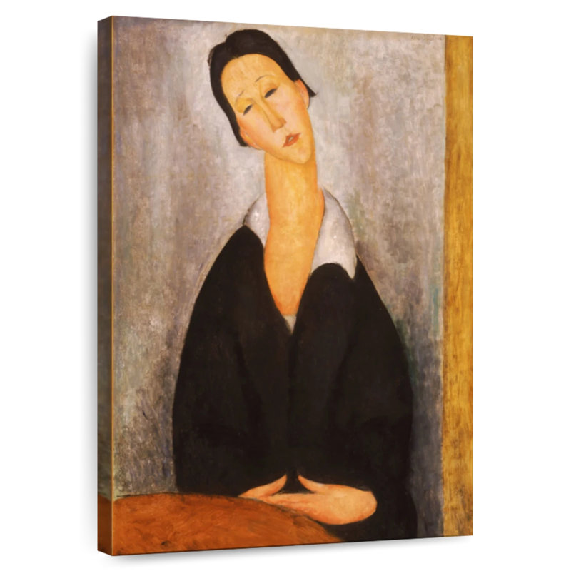 Portrait de Leisha d'une femme polande, H 36 po x l 24 po