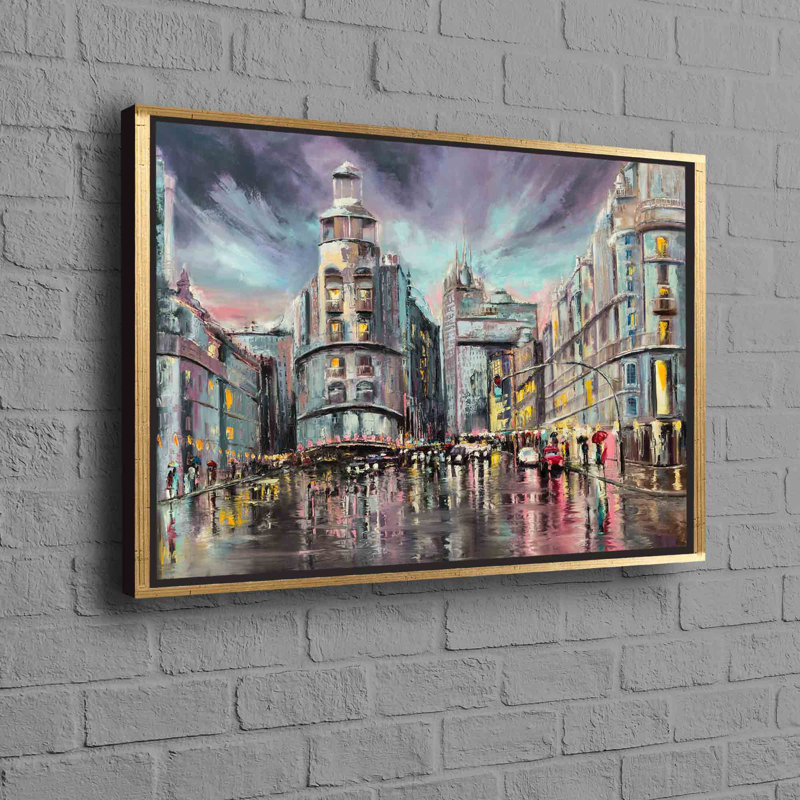 Print on Canvas, Gold Floater Framed, 80 cm H x 110 cm W