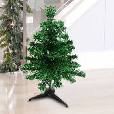 60cm blanc petit ensemble de sapin de Noël Mini décoration de sapin de table
