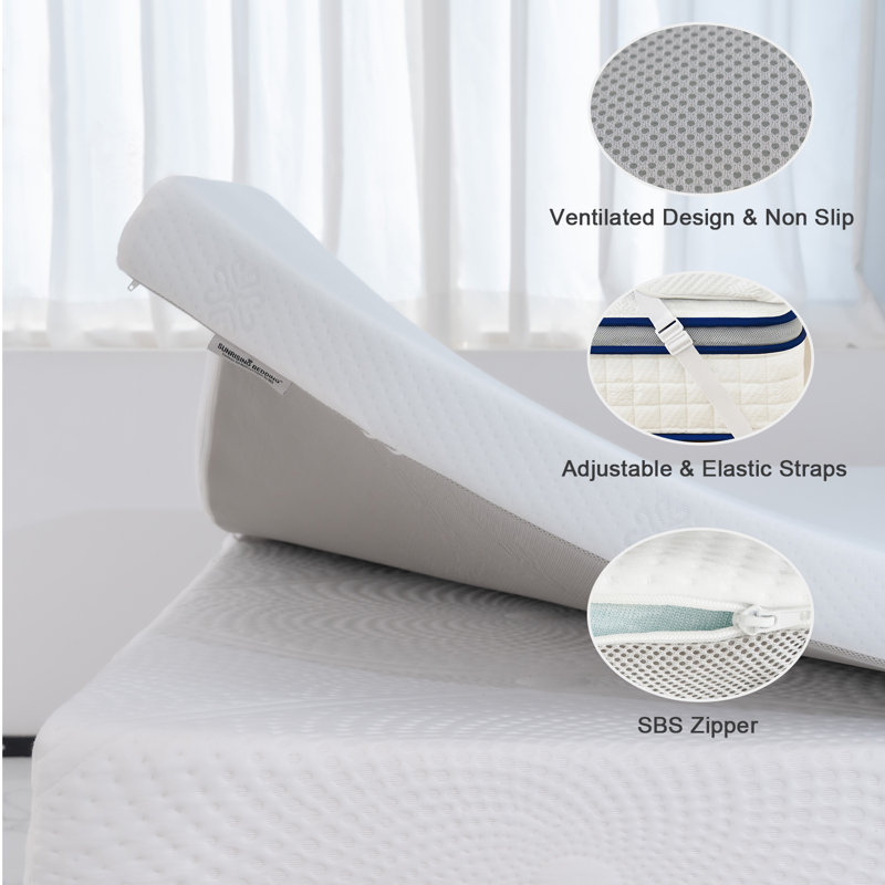 2" Gel Memory Foam Mattress Topper, King
