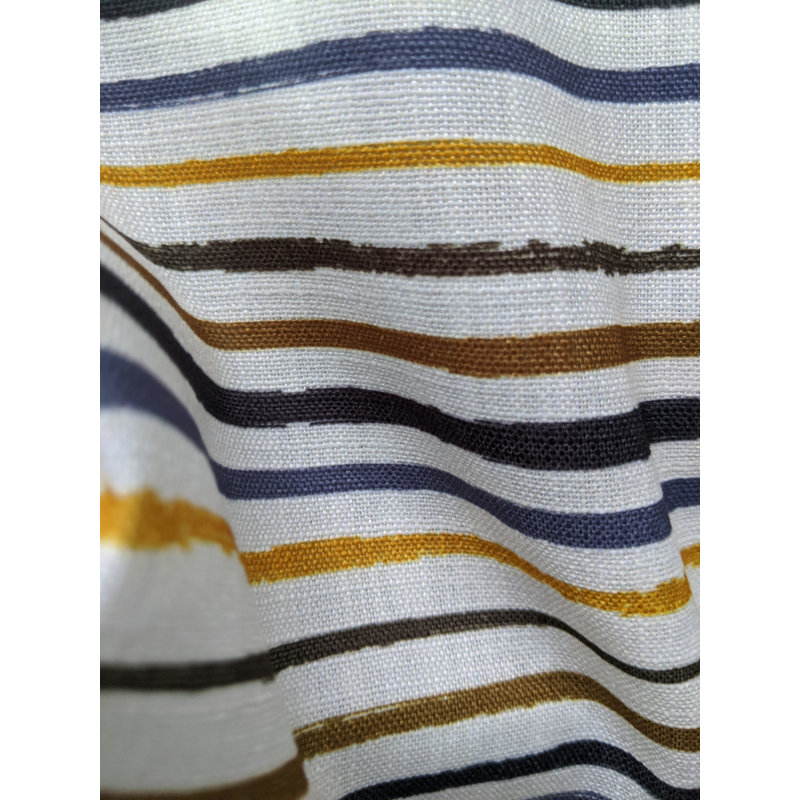 Tissu tropiques, Ivoire / Bleu