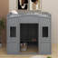 Lit mezzanine pleine grandeur avec garde-robe