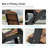 HDPE Folding Adirondack Chair with 3-Position Adjustable Back and Cup Holder, All-Weather Heavy Duty Outdoor Furniture Set for Backyard and Pool-813515826