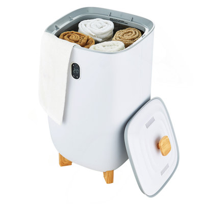 35L Large Towel Warmer Bucket With LED Screen Drying Fuction & Timer White