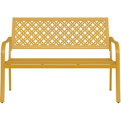 Banc de jardin en acier Roselynne