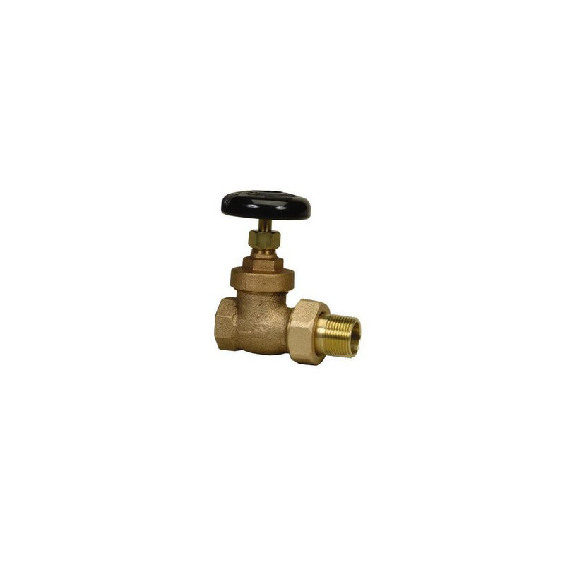 Valve droite de radiateur 3/4 "