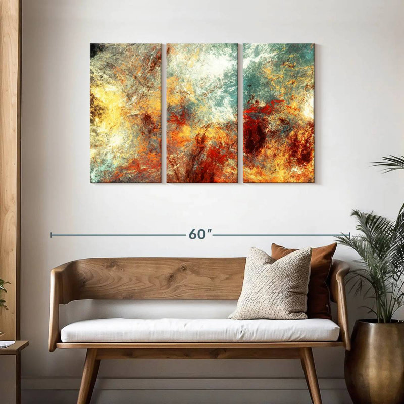 Feu abstrait Avery, H 28 po x l 45 po