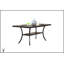 Table de salle à manger rectangulaire moderne en bois naturel avec 6 chaises en tissu gris et tablette de rangement