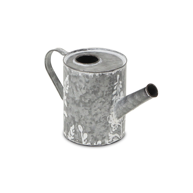 Vase de table décoration en métal galvanisé Joycelyn, H 6 po x l 10,5 po x P 4,75 po