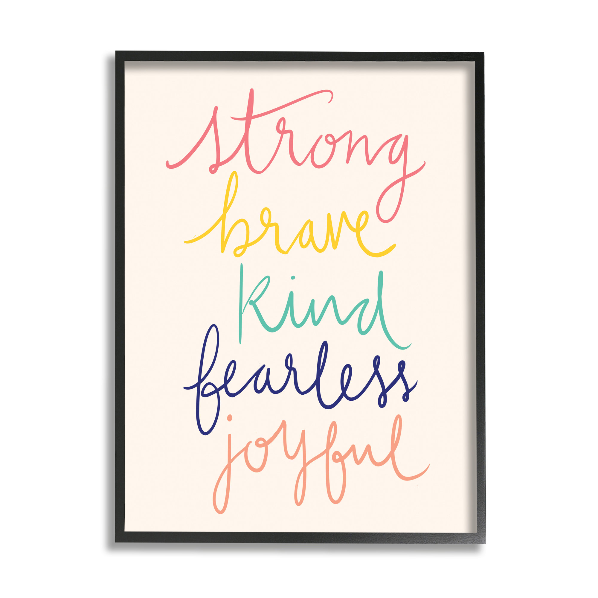 Inspirational Quote Be Fearless Be Strong Be You Motivational Saying Gift  by Thomas Larch