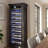 Freestanding Wine Cabinet, Stylish Wine Cooler With UV-Resistant Glass Door, LED Light & Storage Rack-125836039