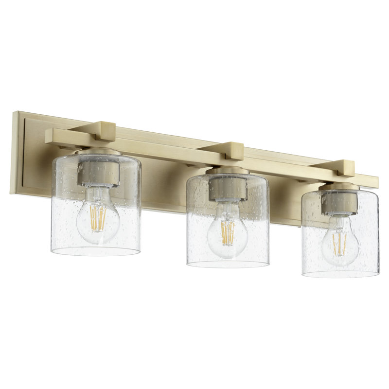 Continuum 3 - Light Dimmable Vanity Light, Aged Brass
