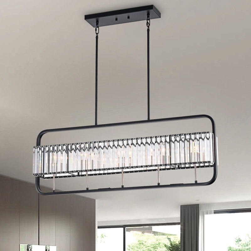 Lustre rectangulaire à 5 lumières Peraza