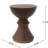 16" Concrete Garden Side Table With Ribs, Shape, Exterior Outdoor Table, Ribbed Design, , Natural Appeal