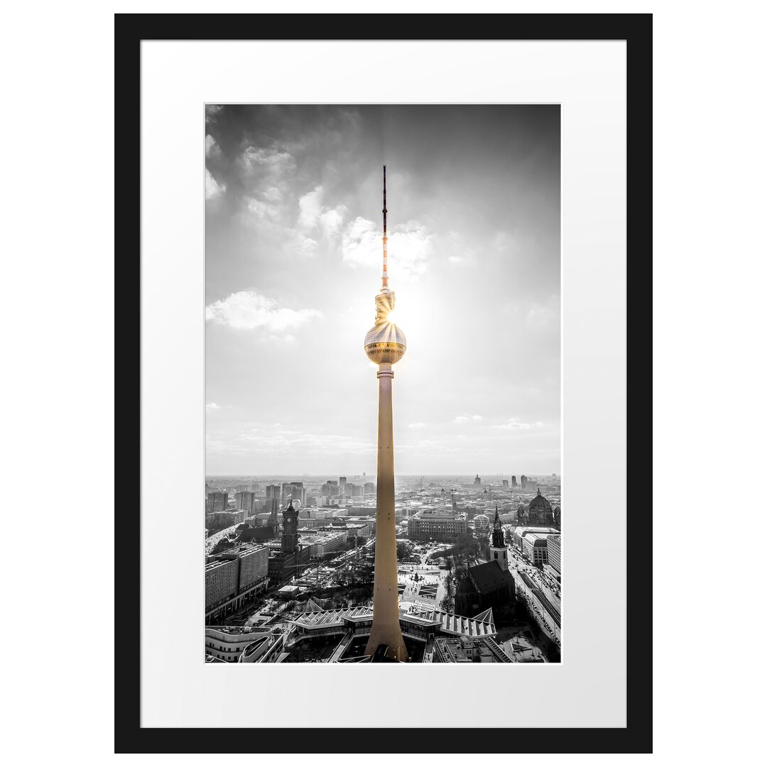 Gerahmtes Poster Berliner Fernsehturm