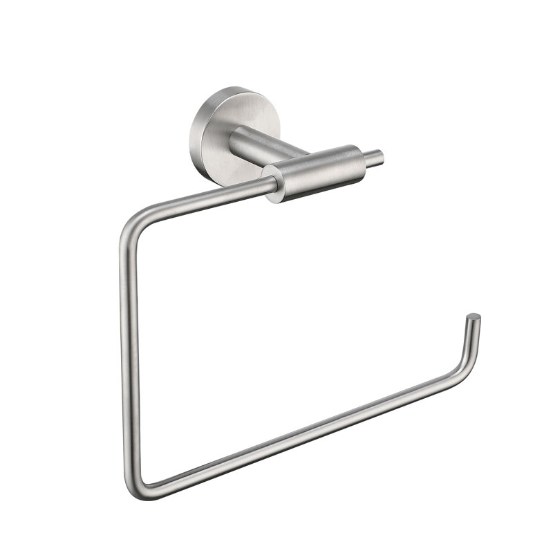 Porte-serviettes mural en acier inoxydable, Nickel brossé